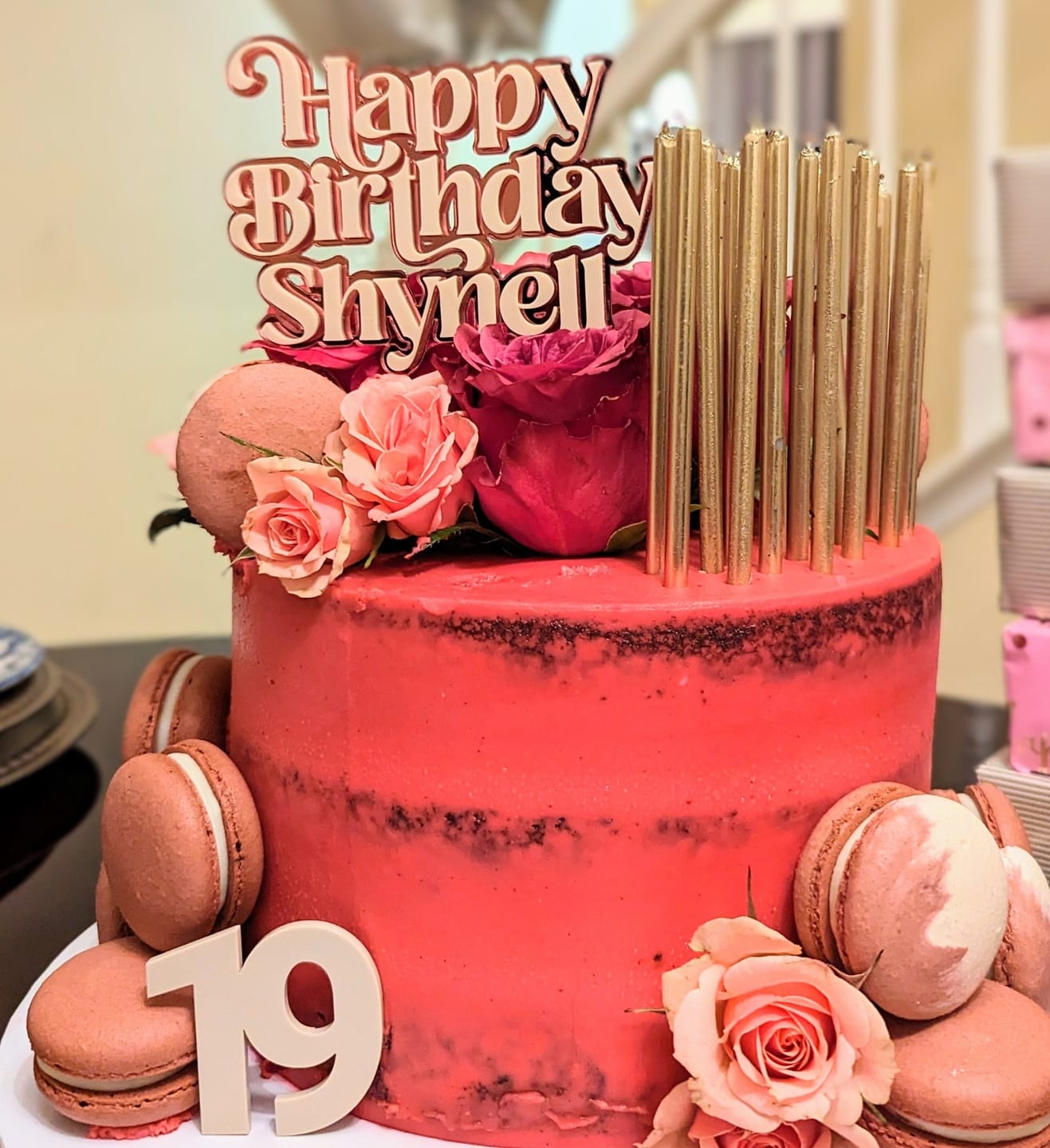 Customer photo review of Double Digit Joined Number Acrylic Cake Charm