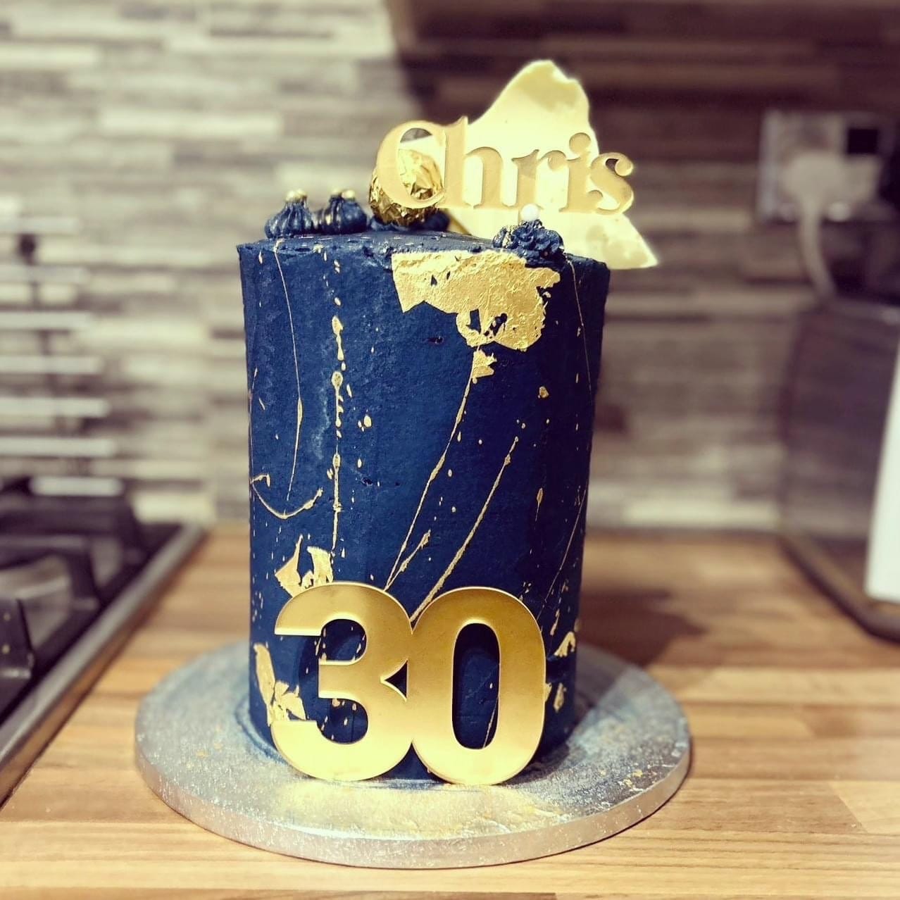 Customer photo review of Double Digit Joined Number Acrylic Cake Charm