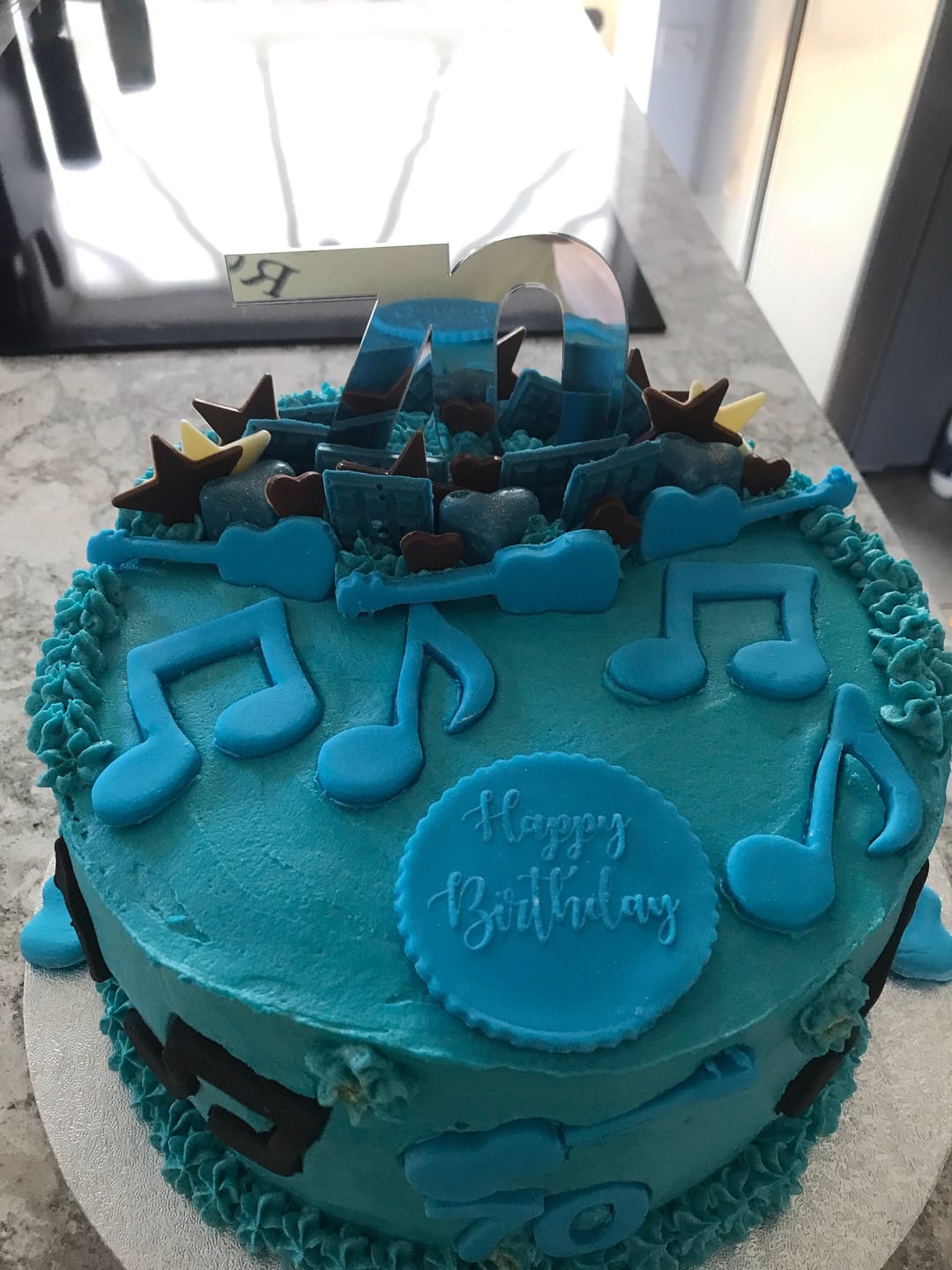 Customer photo review of Double Digit Joined Number Acrylic Cake Charm