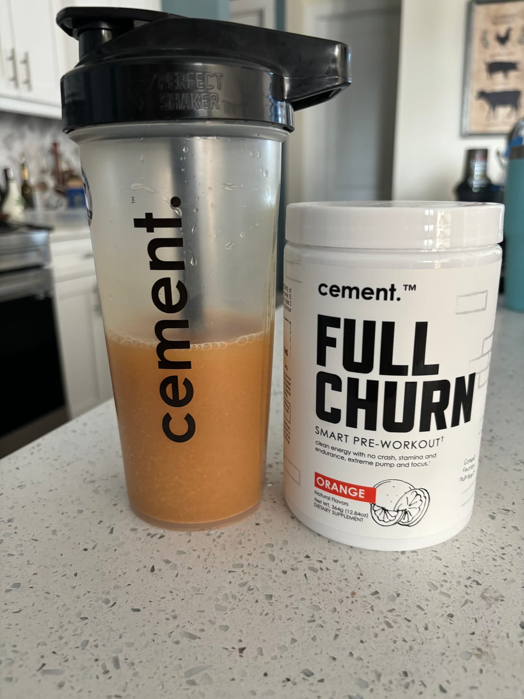Customer photo review of Cement Factory FULL CHURN Pre Workout - Orange