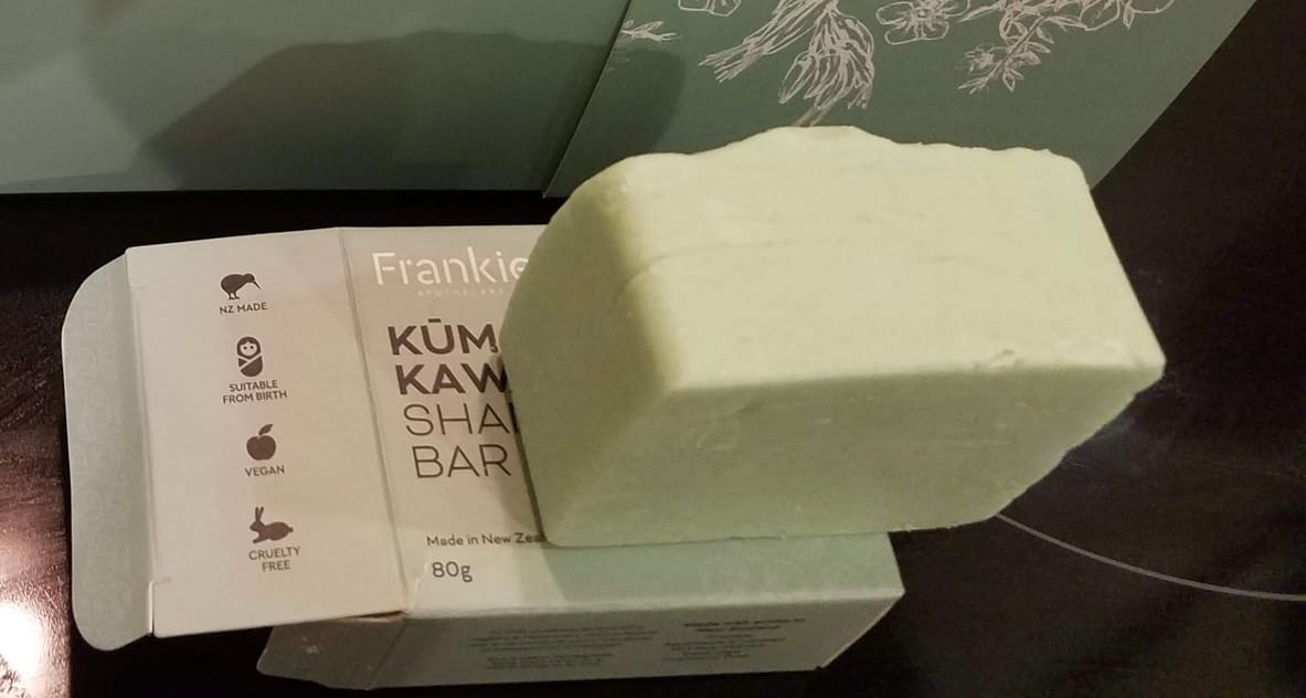 Customer photo review of Kūmarahou & Kawakawa Shampoo Bar