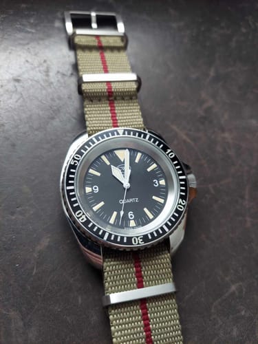 Customer photo review of Five Eye Nylon Watch Strap - Stripe