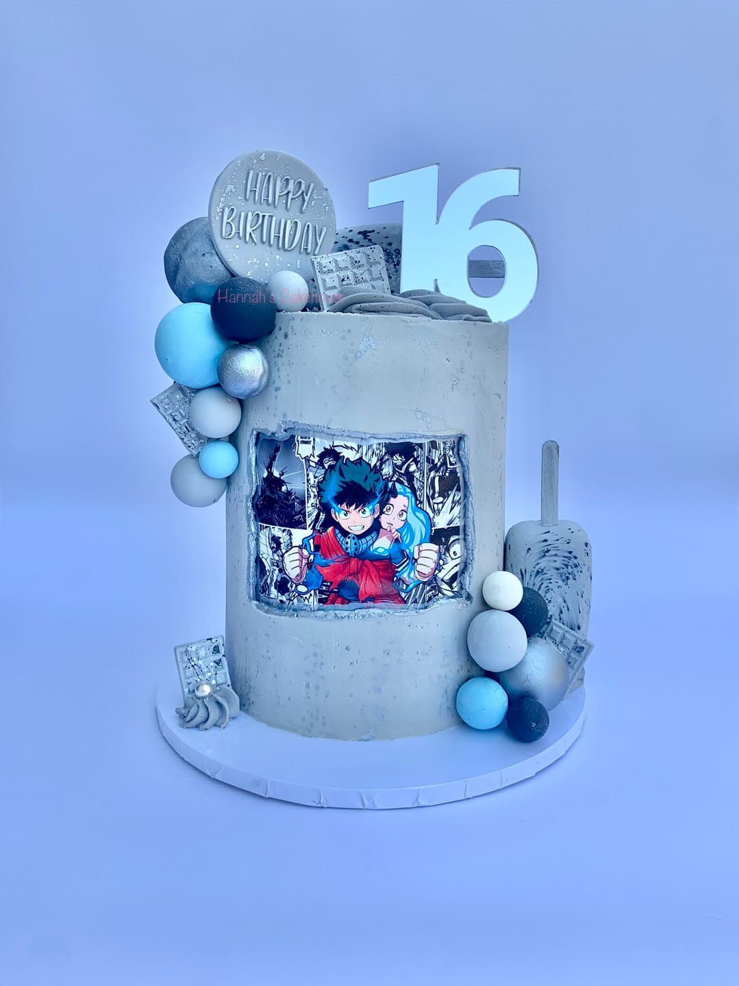 Customer photo review of Double Digit Joined Number Acrylic Cake Charm