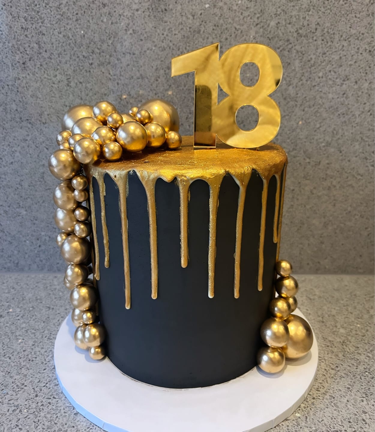 Customer photo review of Double Digit Joined Number Acrylic Cake Charm