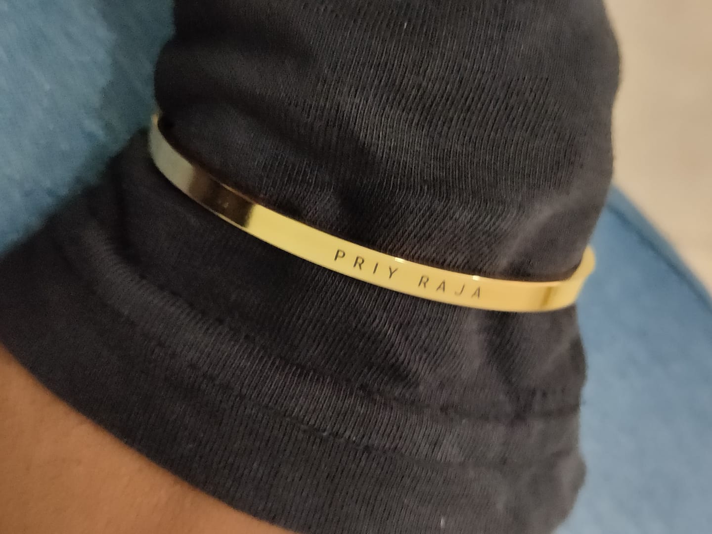 Customer photo review of Personalised Classic Bracelet