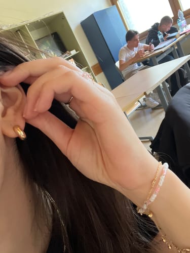 Customer photo review of Olivia Clip On Earrings in Gold