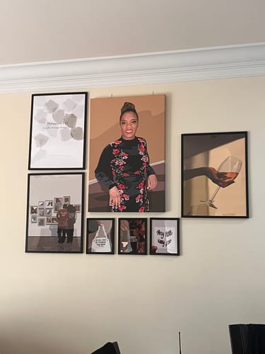 Customer photo review of Custom Wall Art Piece