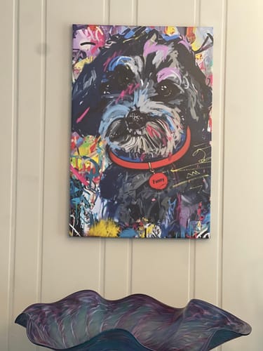 undefined review of Custom Pet Portrait - Basquiat Style image 1 out of 1