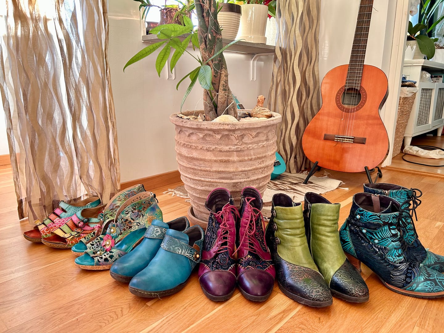 Customer photo review of Vintage Genuine Leather Comfy Flat Shoes
