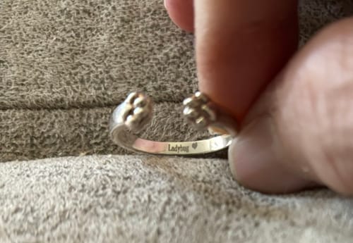 Customer photo review of Paw Hug Ring