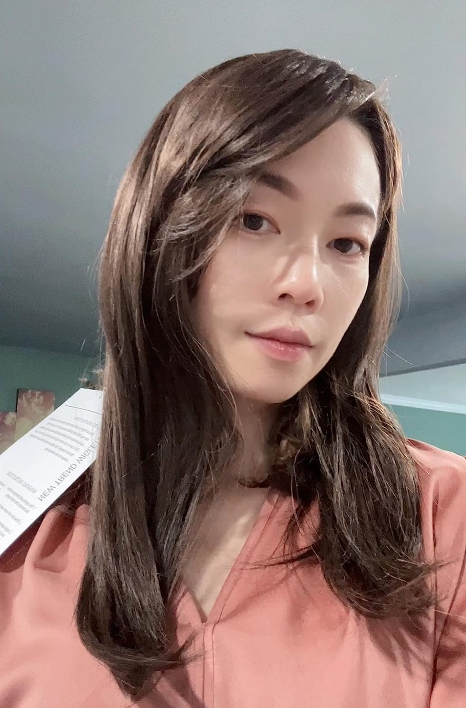 Customer photo review of Virgin Medium Brown Human Hair Toppers for Women Large Base #4