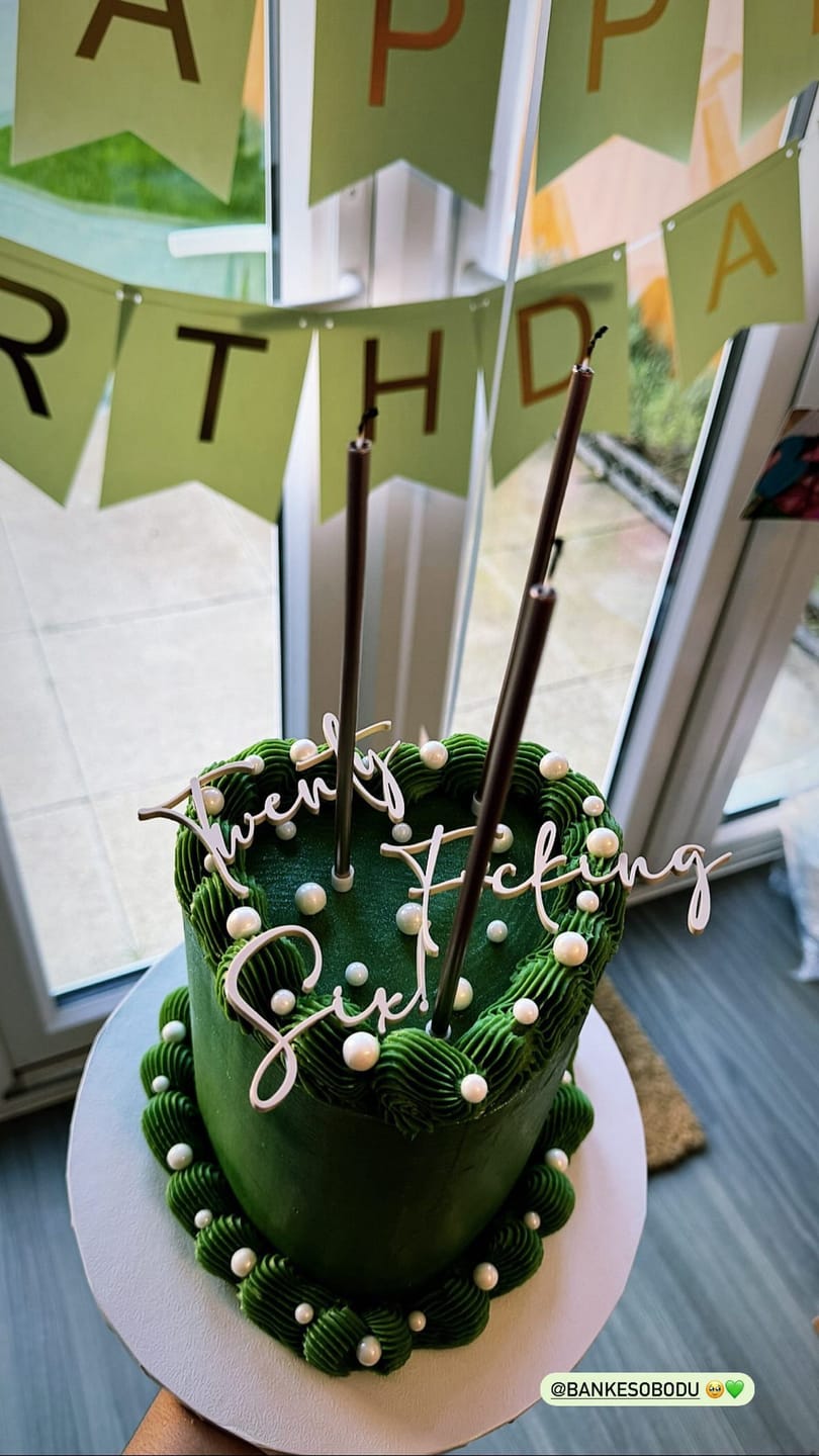 Customer photo review of Acrylic Name Cake Charm