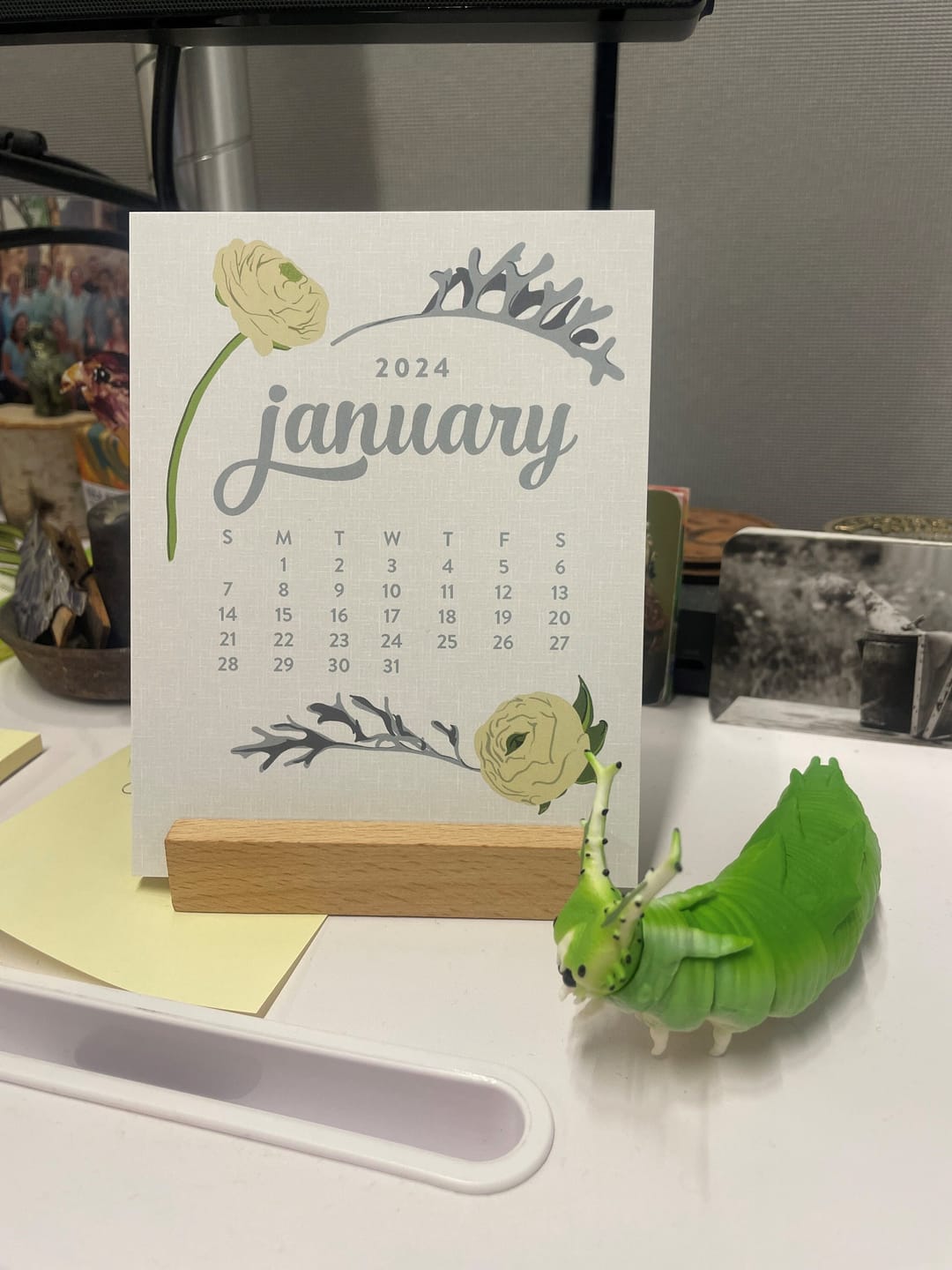 Customer photo review of 2024 Desk Calendar