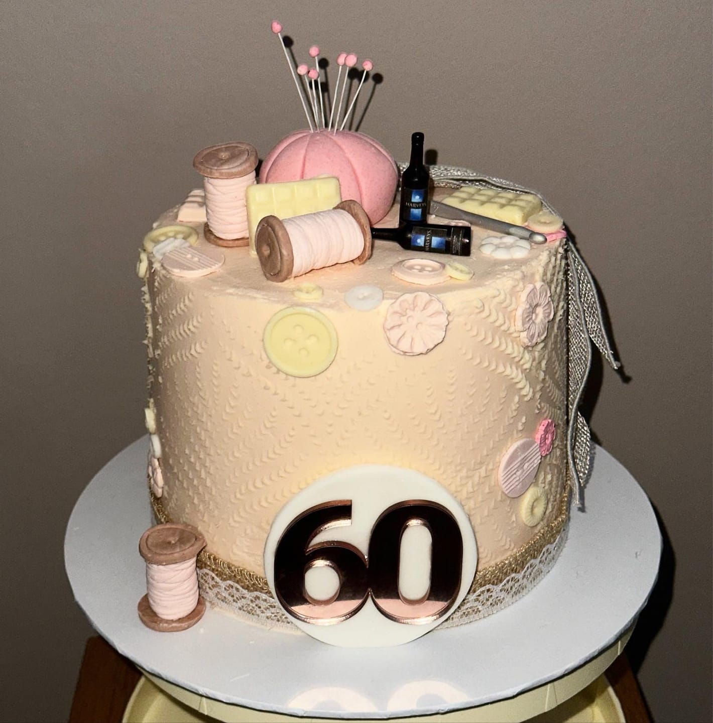 Customer photo review of Double Digit Joined Number Acrylic Cake Charm