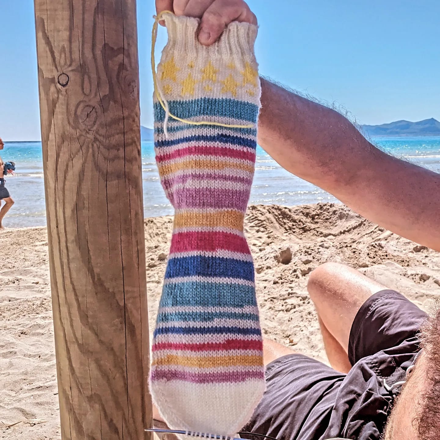 Customer photo review of James Brett Funny Feetz 4 Ply Yarn