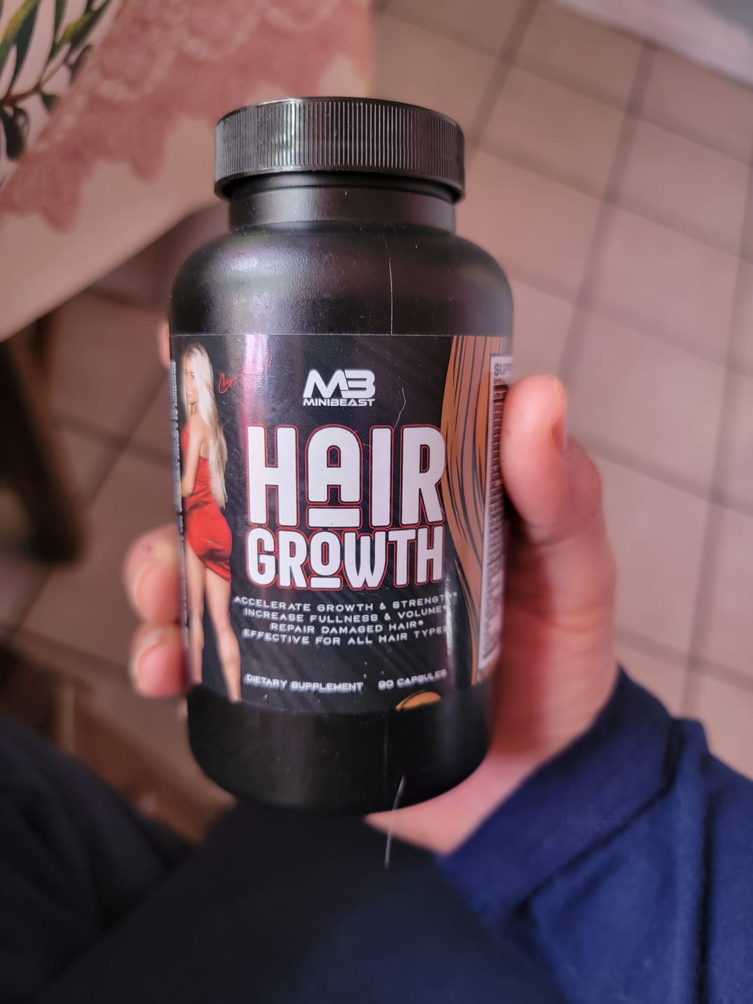 Customer photo review of Hair Growth