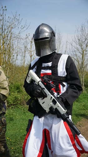 Customer photo review of Visored Bascinet