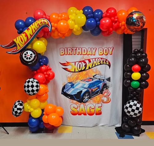 Customer photo review of Custom Fabric Backdrop for Birthday&Baby Shower&Wedding& Any Event Decorations