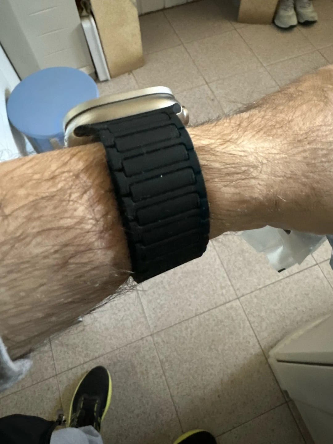 Customer photo review of Silicone Magnetic Link Strap for Apple Watch