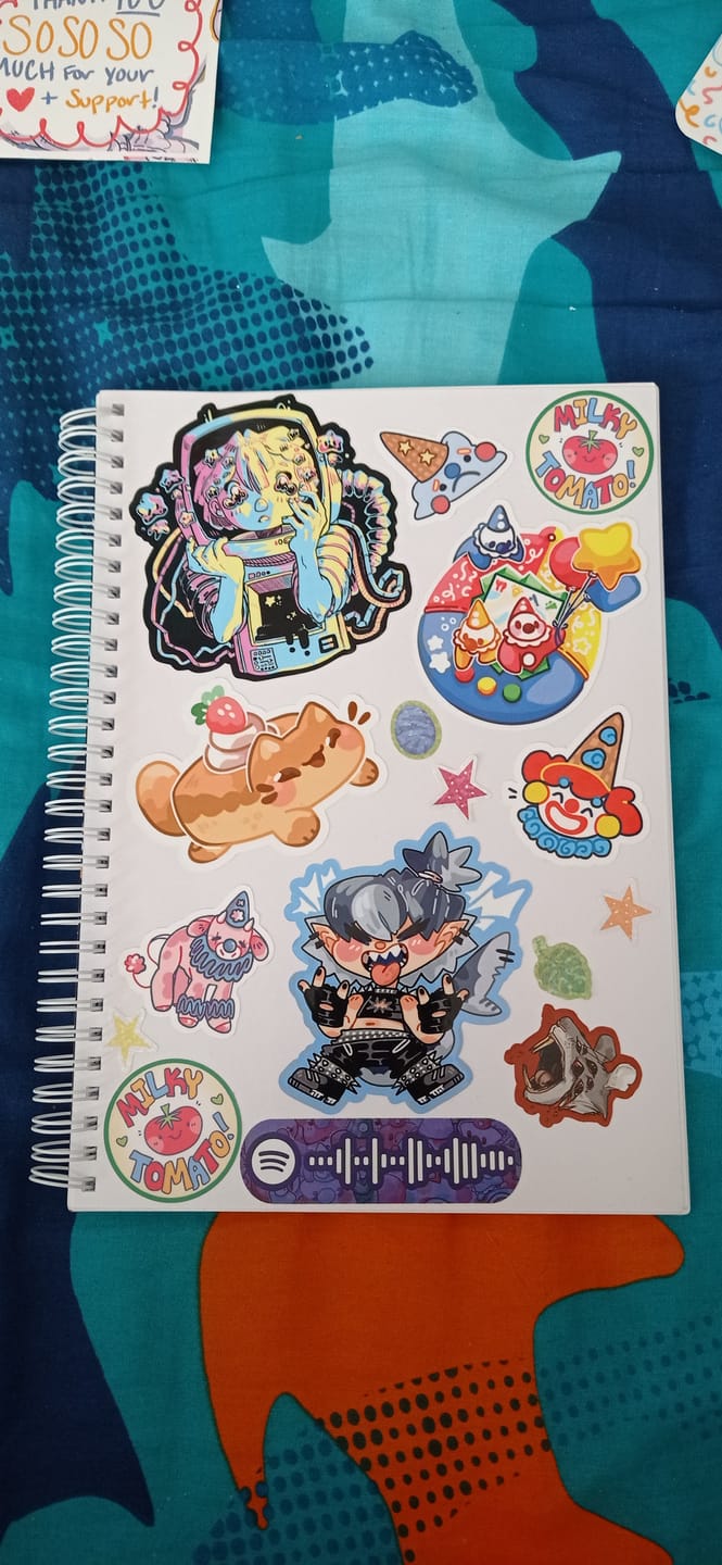 Customer photo review of Firework Ghosts Large Reusable Sticker Book