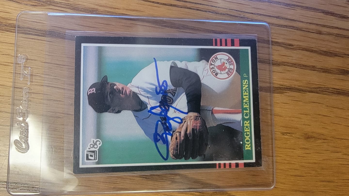 Customer photo review of Roger Clemens Autograph Signing
