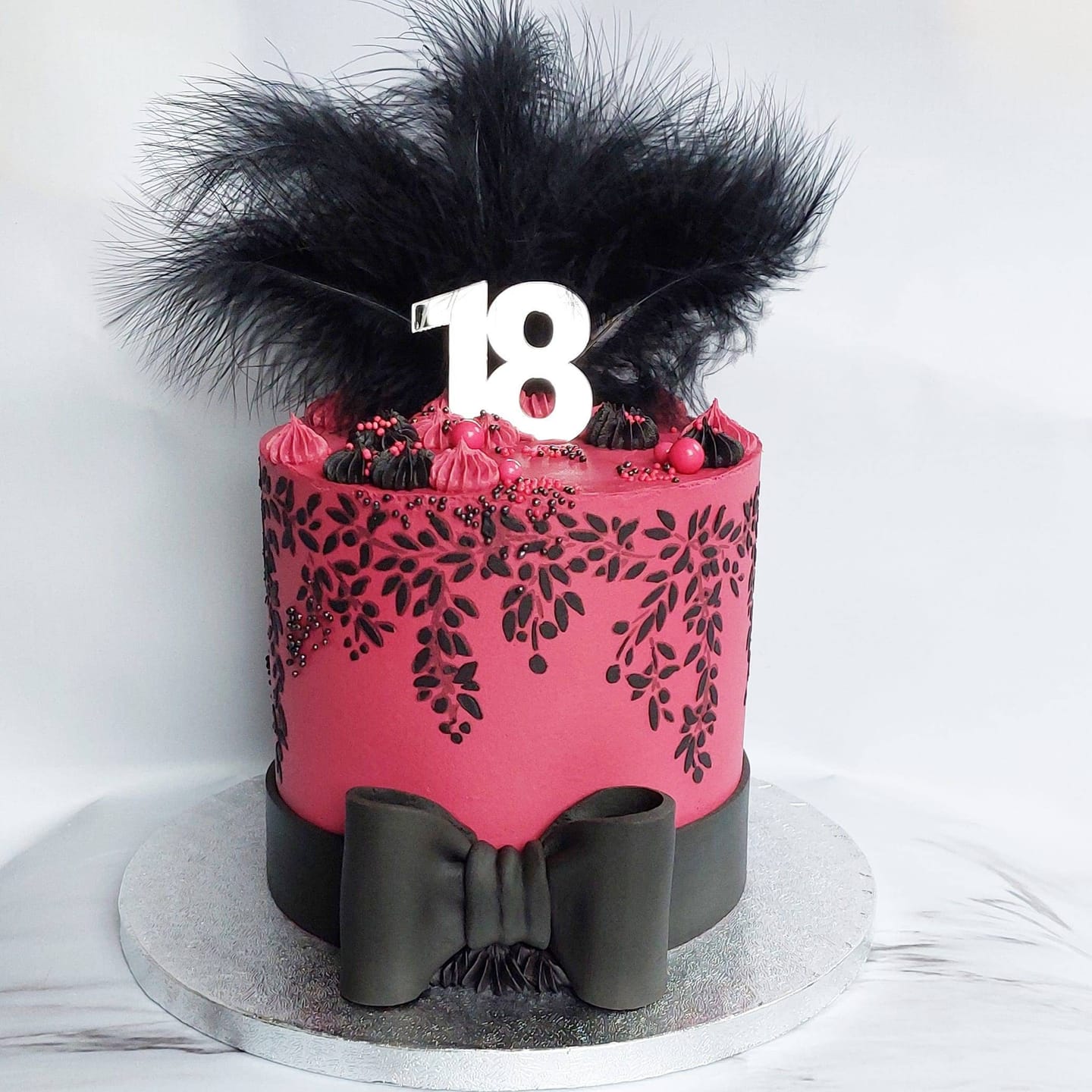 Customer photo review of Double Digit Joined Number Acrylic Cake Charm