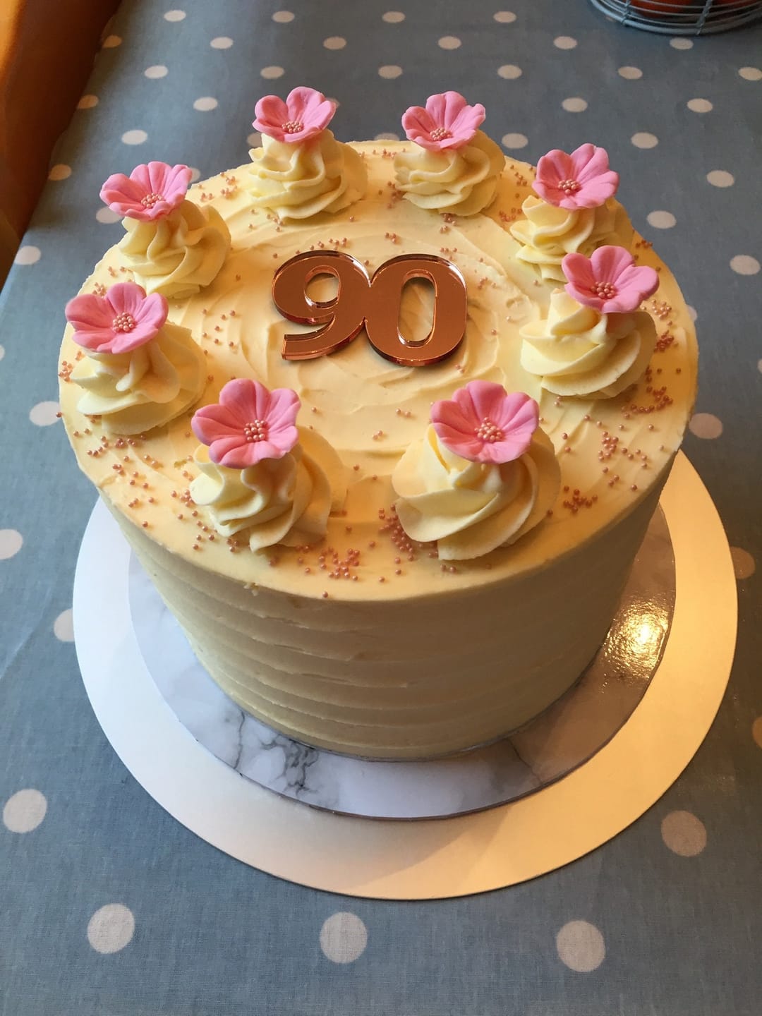 Customer photo review of Double Digit Joined Number Acrylic Cake Charm