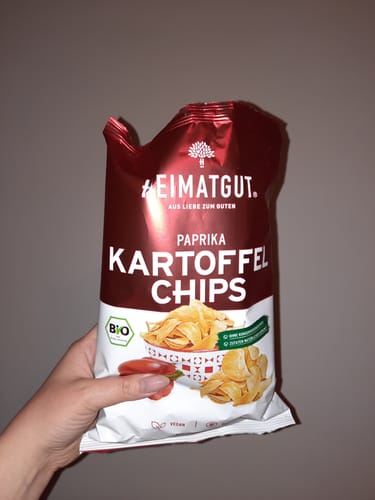 Customer photo review of Bio Kartoffelchips Paprika
