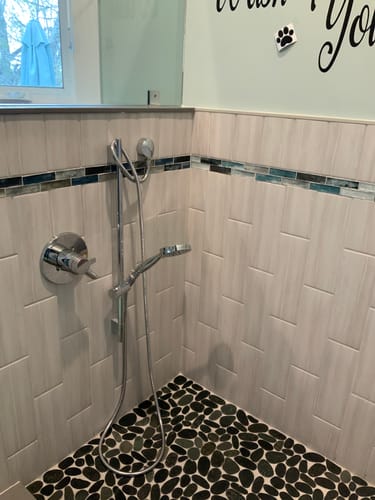 Customer photo review of 3-Spray Handheld Shower Head with Switch