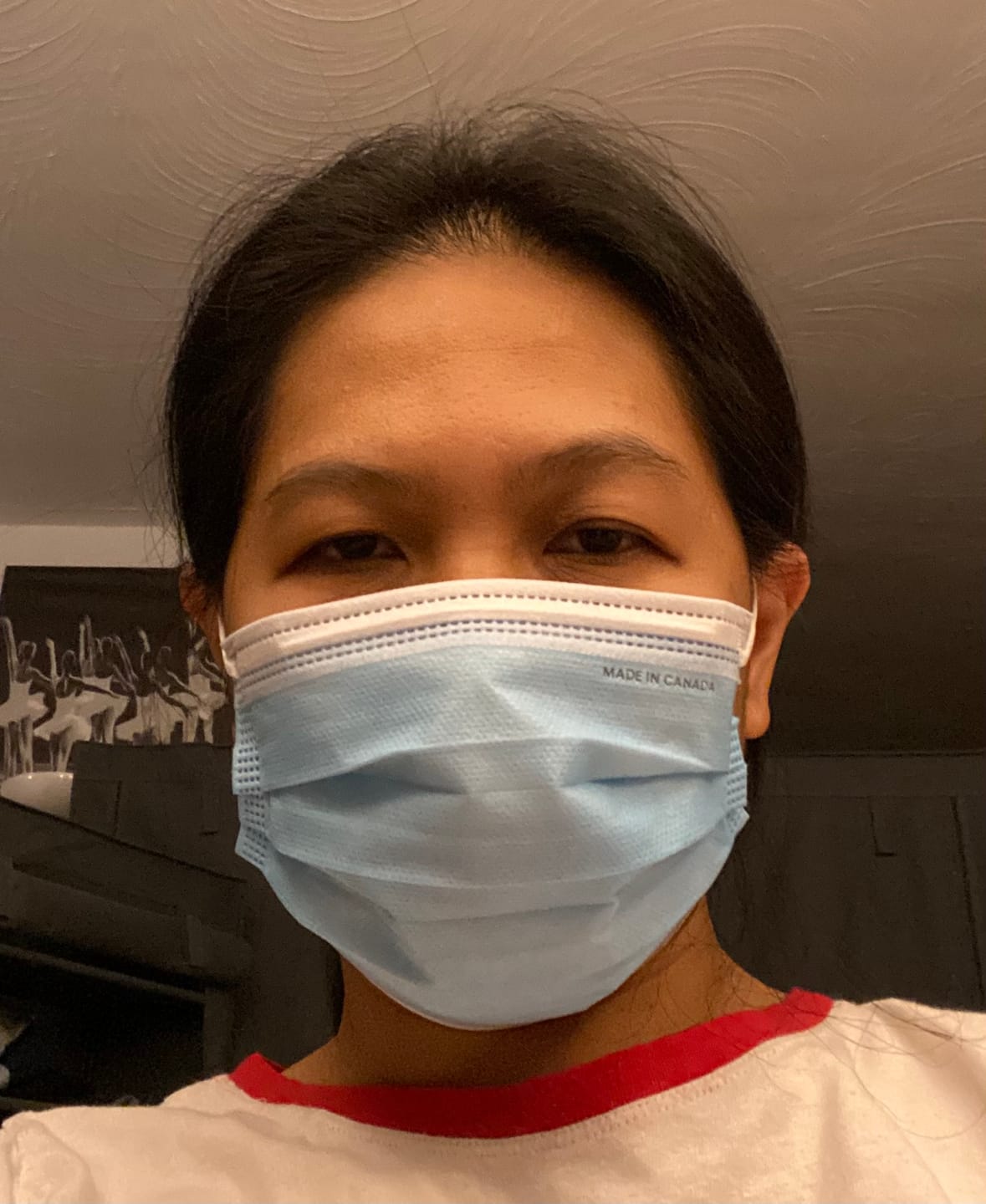 Customer photo review of ASTM Level 3 Medical Procedure Face Mask Made in Canada