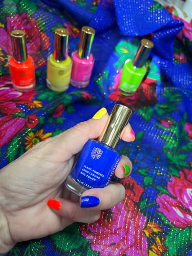 Customer photo review of Longwear Nail Polish - Blue Raspberry