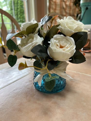 Customer photo review of Clearance Bulk 12" Retro Silk Peony Bush Mixed Hydrangea Faux Flower Bouquet Decor For Home Bridal Wedding Party Wholesale