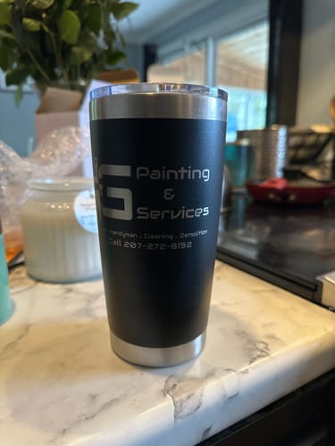Customer photo review of (6) Custom Laser Engraved - 20oz Tumblers