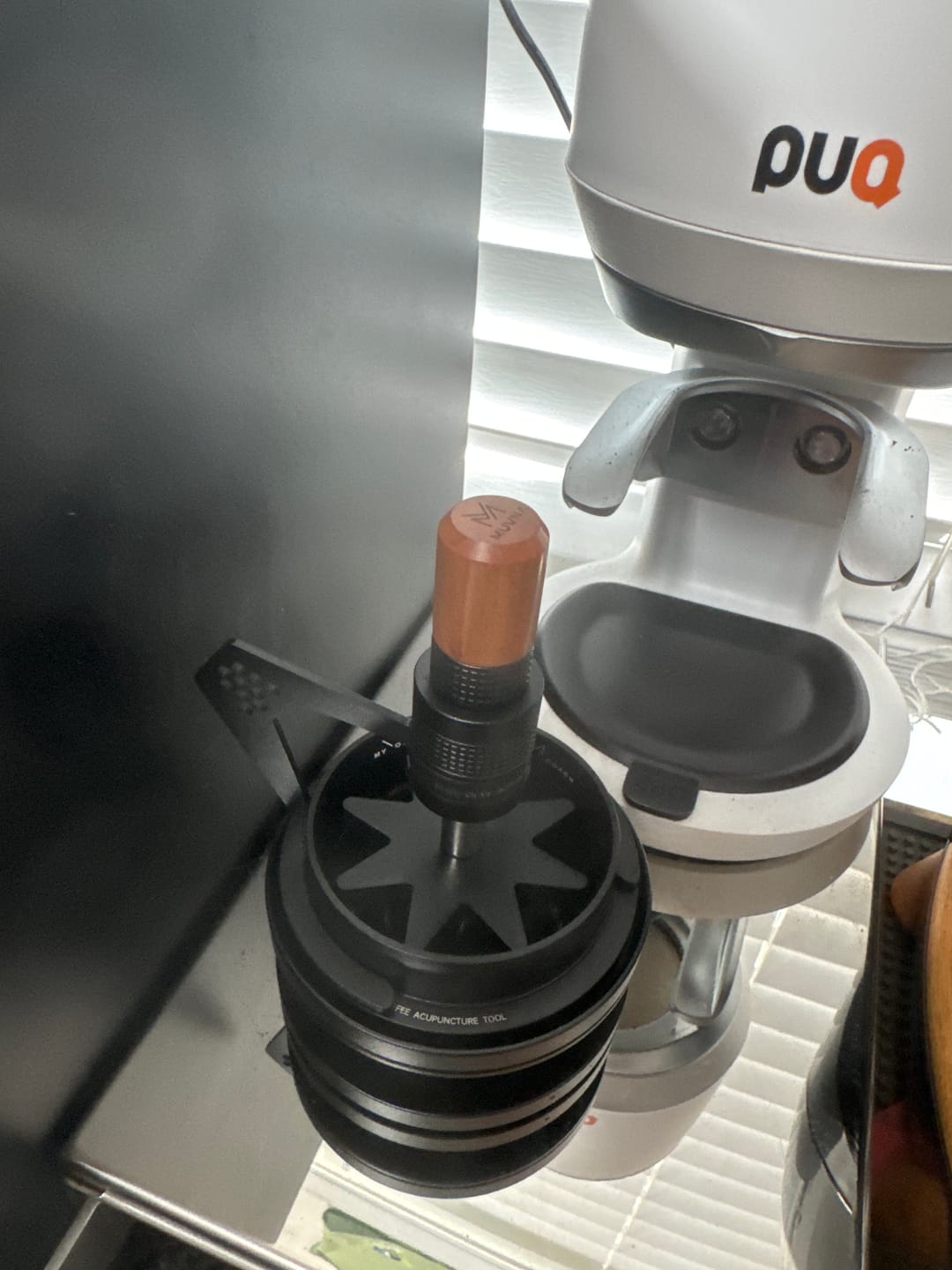 Customer photo review of Geared Spinning WDT Tool - Espresso Distribution - MUVNA