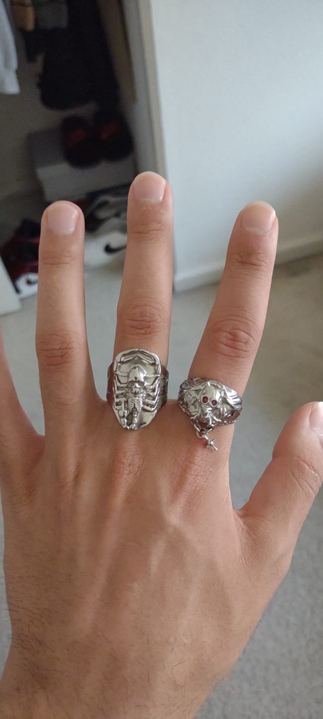 Customer photo review of RISING SCORPIO RING