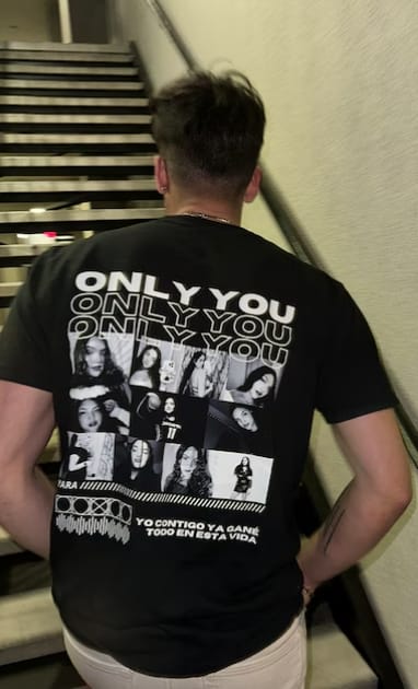 Customer photo review of Custom Only You Photo Tee