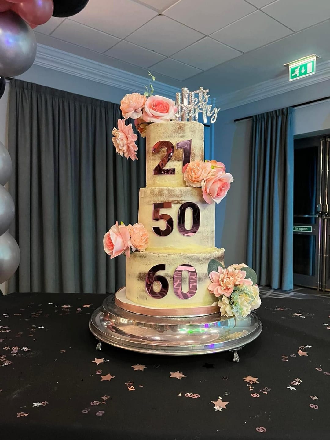 Customer photo review of Double Digit Joined Number Acrylic Cake Charm