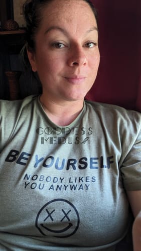 Customer photo review of Salty Savage Unisex “BE YOURSELF” Tee