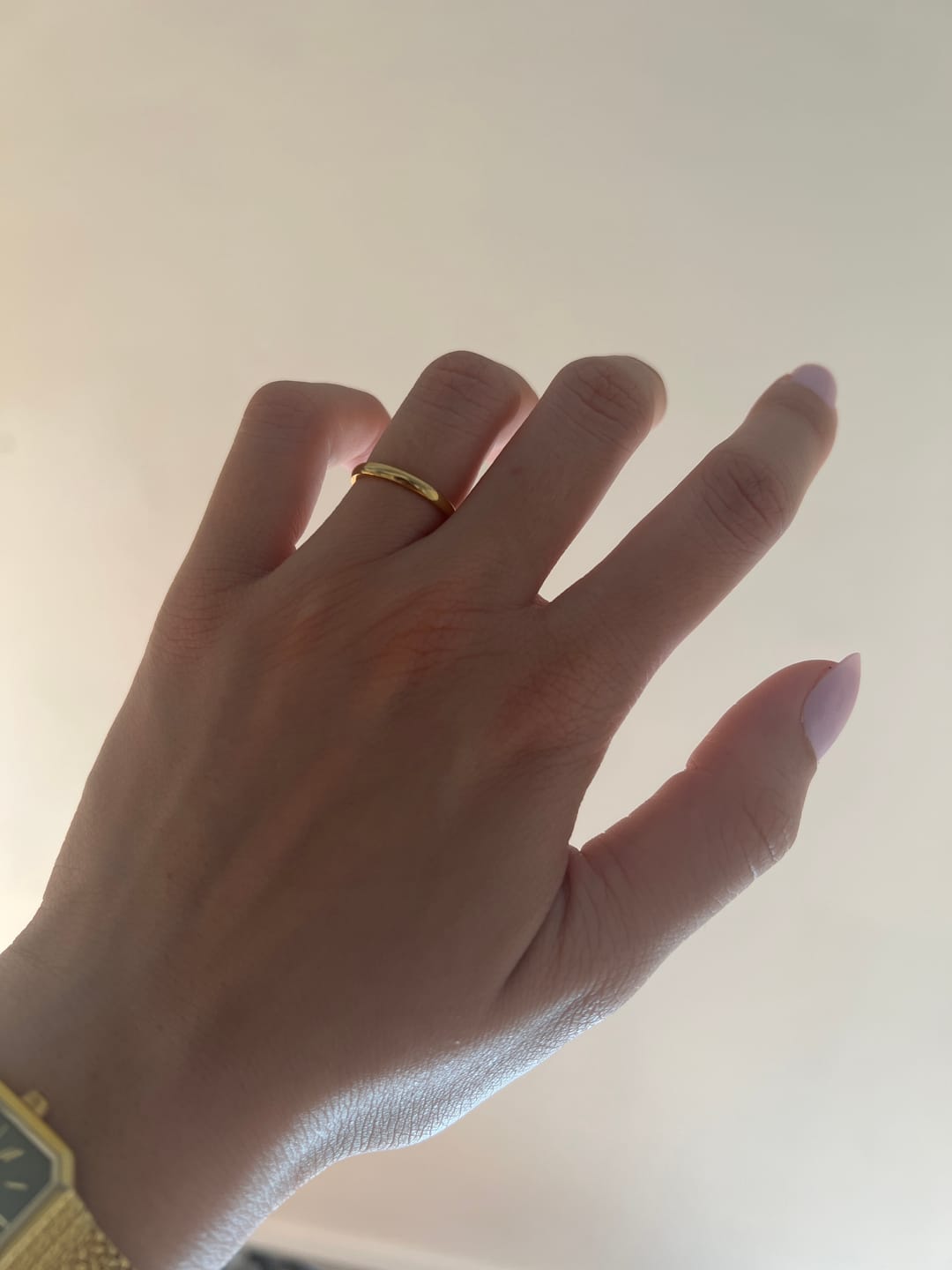 Customer photo review of Thin Lena Ring | 18K vergoldet