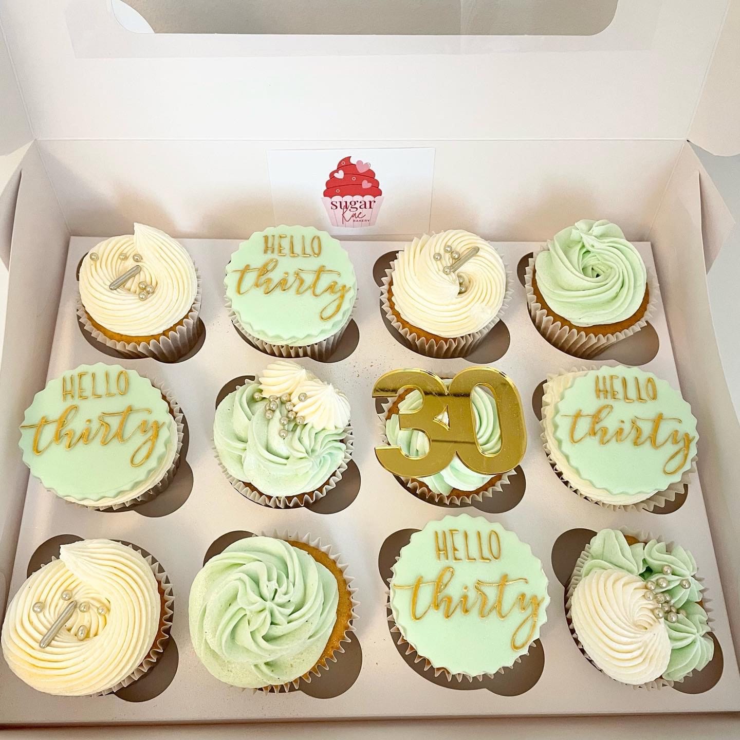 Customer photo review of Double Digit Joined Number Acrylic Cake Charm