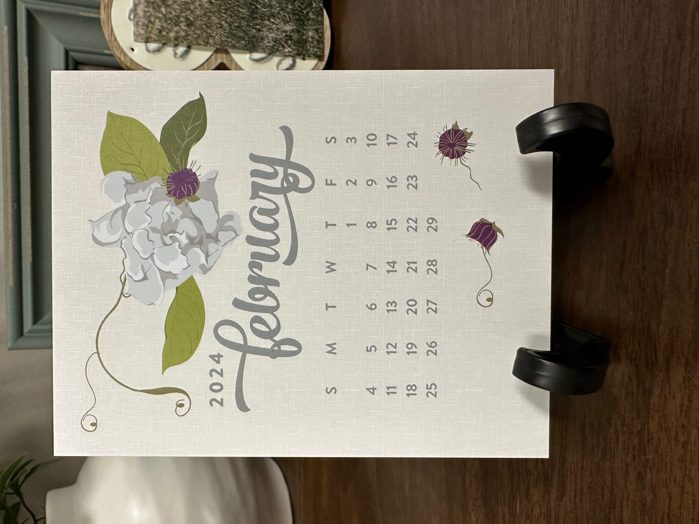 Customer photo review of 2024 Desk Calendar