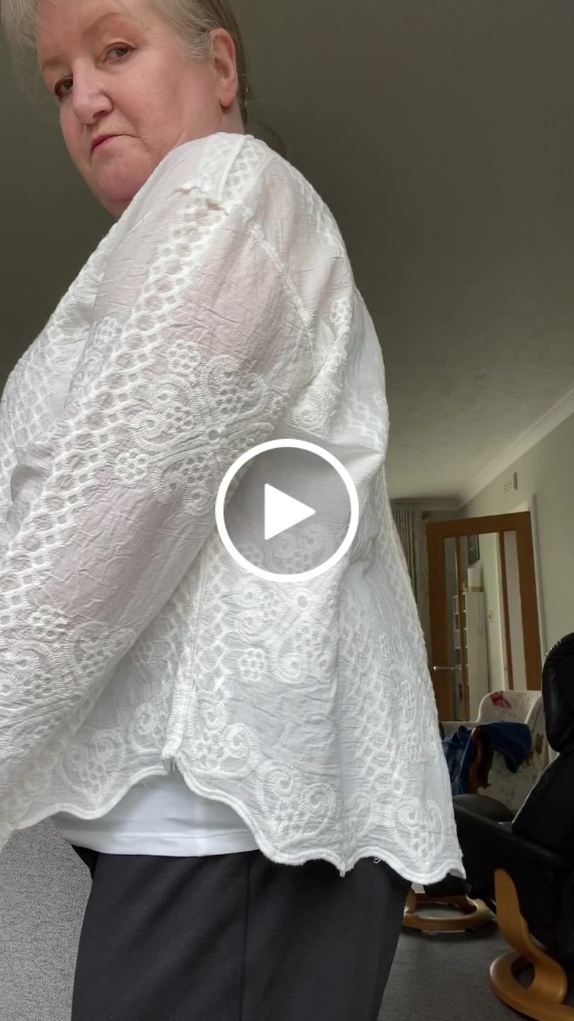 Customer video review of Women Summer Artsy Embroidery Cotton Shirt