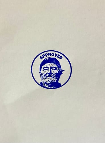 Customer photo review of Self-Inking Face Stamp