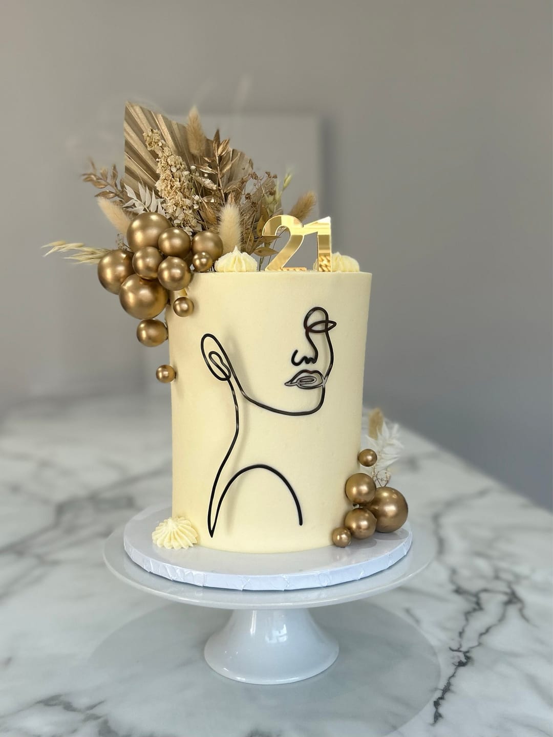 Customer photo review of Double Digit Joined Number Acrylic Cake Charm