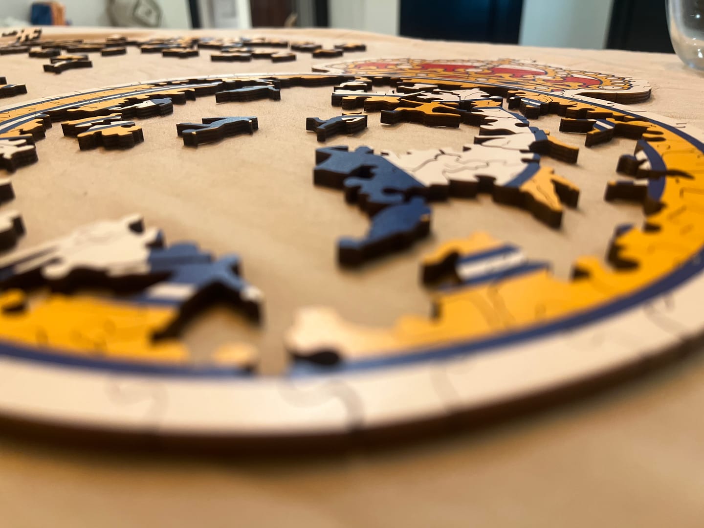 Customer photo review of Real Madrid CF® Logo - Wooden Puzzle