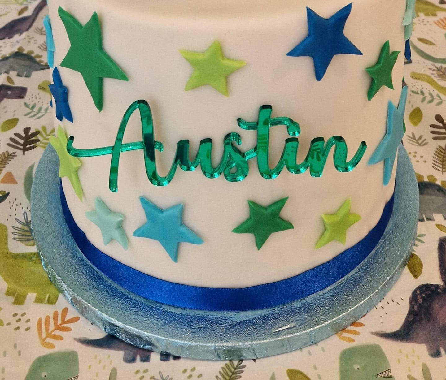 Customer photo review of Acrylic Name Cake Charm