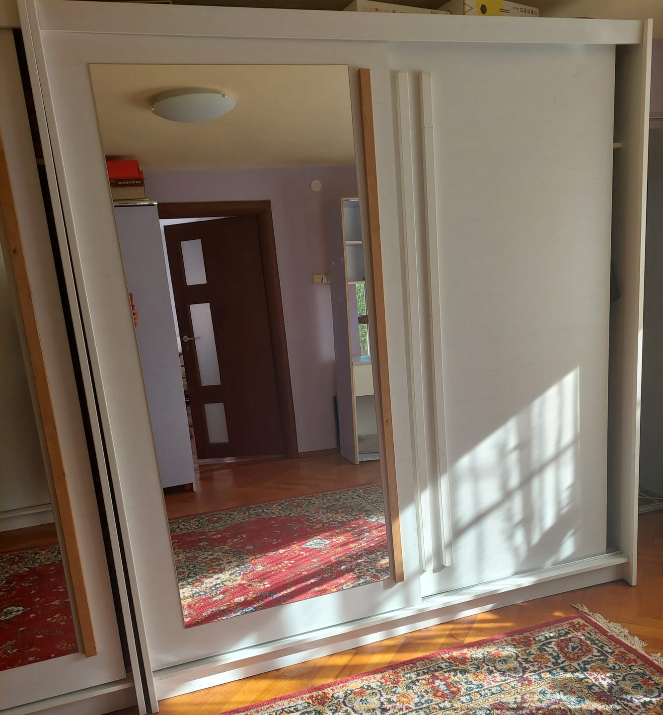 Customer photo review of Dressing EFFECT, alb andersen, PAL melaminat, cu 2 usi, 200x59x216 cm