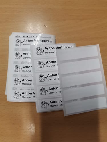 Customer photo review of Multi-purpose Labels