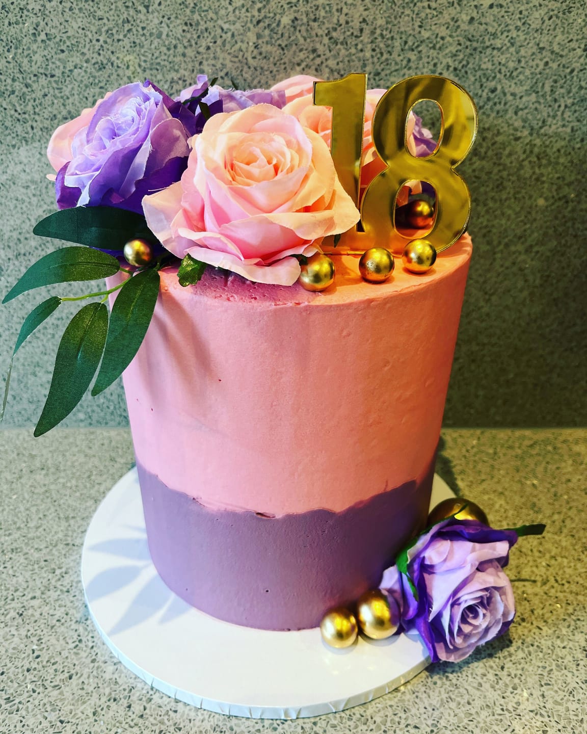 Customer photo review of Double Digit Joined Number Acrylic Cake Charm