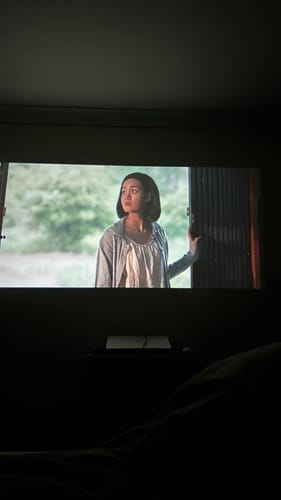 Customer photo review of MovieHub™ Ultra HD Projector + FREE Projector Screen